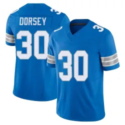 Men's Khalil Dorsey Detroit Lions No.30 Limited Vapor F.U.S.E. 2nd Jersey - Blue