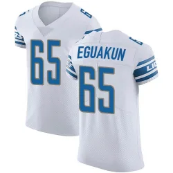 Men's Kingsley Eguakun Detroit Lions No.65 Elite Vapor Untouchable Jersey - White