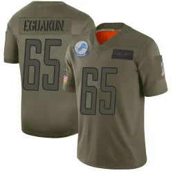 Men's Kingsley Eguakun Detroit Lions No.65 Limited 2019 Salute to Service Jersey - Camo