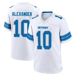 Men's Kwon Alexander Detroit Lions No.10 Game 2nd Jersey - White