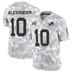 Men's Kwon Alexander Detroit Lions No.10 Limited 2024 Salute to Service Jersey - Arctic Camo