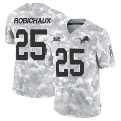 Men's Kye Robichaux Detroit Lions No.25 Limited 2024 Salute to Service Jersey - Arctic Camo