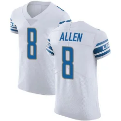 Men's Kyle Allen Detroit Lions No.8 Elite Vapor Untouchable Jersey - White