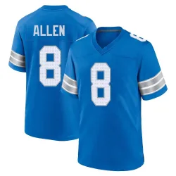 Men's Kyle Allen Detroit Lions No.8 Game 2nd Jersey - Blue