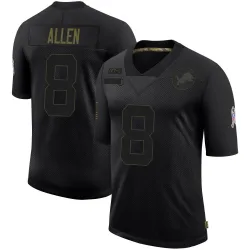 Men's Kyle Allen Detroit Lions No.8 Limited 2020 Salute To Service Jersey - Black