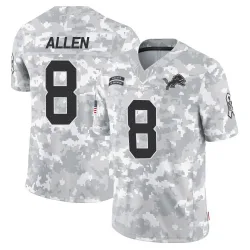 Men's Kyle Allen Detroit Lions No.8 Limited 2024 Salute to Service Jersey - Arctic Camo