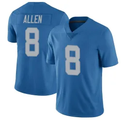 Men's Kyle Allen Detroit Lions No.8 Limited Throwback Vapor Untouchable Jersey - Blue