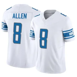 Men's Kyle Allen Detroit Lions No.8 Limited Vapor F.U.S.E. Jersey - White