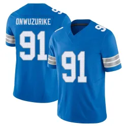 Men's Levi Onwuzurike Detroit Lions No.91 Limited Vapor F.U.S.E. 2nd Jersey - Blue