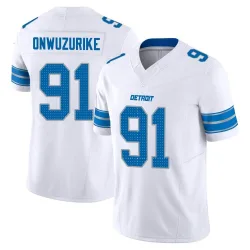 Men's Levi Onwuzurike Detroit Lions No.91 Limited Vapor F.U.S.E. 2nd Jersey - White