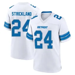 Men's Loren Strickland Detroit Lions No.24 Game 2nd Jersey - White