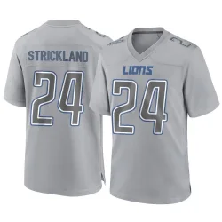 Men's Loren Strickland Detroit Lions No.24 Game Atmosphere Fashion Jersey - Gray