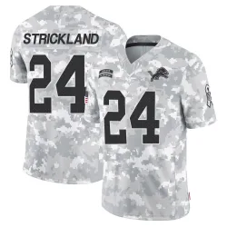 Men's Loren Strickland Detroit Lions No.24 Limited 2024 Salute to Service Jersey - Arctic Camo
