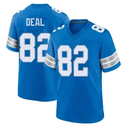 Men's Luke Deal Detroit Lions No.82 Game 2nd Jersey - Blue