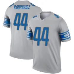 Men's Malcolm Rodriguez Detroit Lions No.44 Legend Inverted Jersey - Gray
