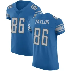Men's Malik Taylor Detroit Lions No.86 Elite Team Color Vapor Untouchable Jersey - Blue