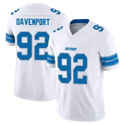 Men's Marcus Davenport Detroit Lions No.92 Limited Vapor F.U.S.E. 2nd Jersey - White