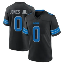 Men's Marvin Jones Jr. Detroit Lions No.0 Game Alternate 2nd Jersey - Black