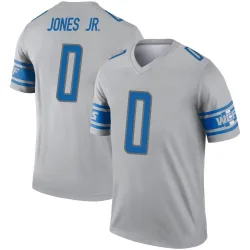 Men's Marvin Jones Jr. Detroit Lions No.0 Legend Inverted Jersey - Gray