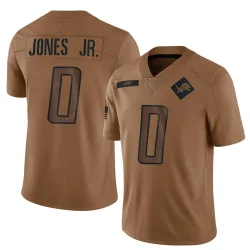 Men's Marvin Jones Jr. Detroit Lions No.0 Limited 2023 Salute To Service Jersey - Brown