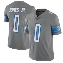 Men's Marvin Jones Jr. Detroit Lions No.0 Limited Color Rush Steel Vapor Untouchable Jersey
