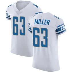 Men's Mason Miller Detroit Lions No.63 Elite Vapor Untouchable Jersey - White