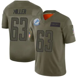 Men's Mason Miller Detroit Lions No.63 Limited 2019 Salute to Service Jersey - Camo