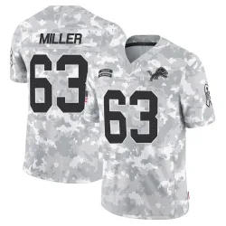 Men's Mason Miller Detroit Lions No.63 Limited 2024 Salute to Service Jersey - Arctic Camo