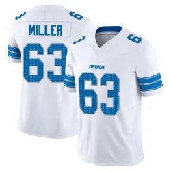Men's Mason Miller Detroit Lions No.63 Limited Vapor F.U.S.E. 2nd Jersey - White