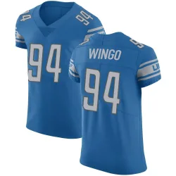 Men's Mekhi Wingo Detroit Lions No.94 Elite Team Color Vapor Untouchable Jersey - Blue
