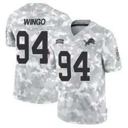 Men's Mekhi Wingo Detroit Lions No.94 Limited 2024 Salute to Service Jersey - Arctic Camo