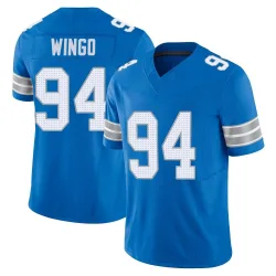 Men's Mekhi Wingo Detroit Lions No.94 Limited Vapor F.U.S.E. 2nd Jersey - Blue
