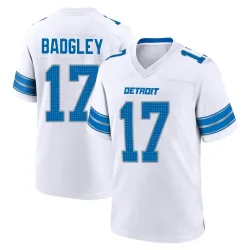 Men's Michael Badgley Detroit Lions No.17 Game 2nd Jersey - White