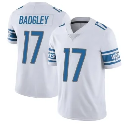 Men's Michael Badgley Detroit Lions No.17 Limited Vapor Untouchable Jersey - White