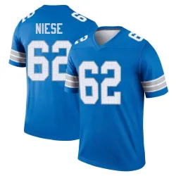 Men's Michael Niese Detroit Lions No.62 Legend 2nd Jersey - Blue