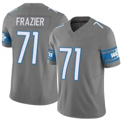 Men's Miles Frazier Detroit Lions No.71 Limited Silver Vapor F.U.S.E. Jersey