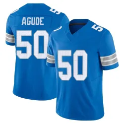 Men's Mitchell Agude Detroit Lions No.50 Limited Vapor F.U.S.E. 2nd Jersey - Blue