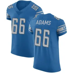 Men's Myles Adams Detroit Lions No.66 Elite Team Color Vapor Untouchable Jersey - Blue