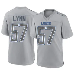 Men's Nate Lynn Detroit Lions No.57 Game Atmosphere Fashion Jersey - Gray