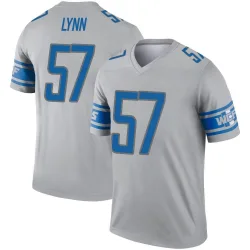 Men's Nate Lynn Detroit Lions No.57 Legend Inverted Jersey - Gray