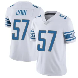 Men's Nate Lynn Detroit Lions No.57 Limited Vapor Untouchable Jersey - White