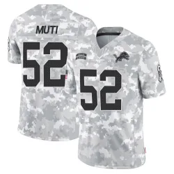 Men's Netane Muti Detroit Lions No.52 Limited 2024 Salute to Service Jersey - Arctic Camo
