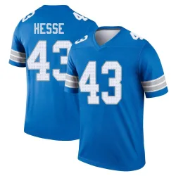 Men's Parker Hesse Detroit Lions No.43 Legend 2nd Jersey - Blue