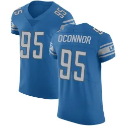 Men's Pat O'Connor Detroit Lions No.95 Elite Team Color Vapor Untouchable Jersey - Blue