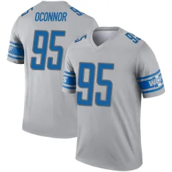 Men's Pat O'Connor Detroit Lions No.95 Legend Inverted Jersey - Gray