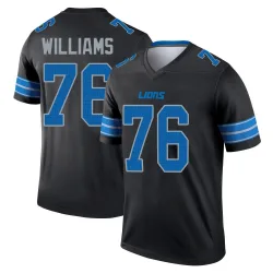 Men's Raequan Williams Detroit Lions No.76 Legend Jersey - Black