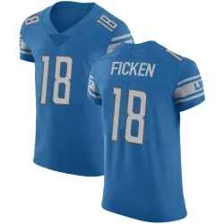 Men's Sam Ficken Detroit Lions No.18 Elite Team Color Vapor Untouchable Jersey - Blue