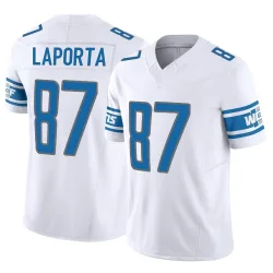 Men's Sam LaPorta Detroit Lions No.87 Limited Vapor F.U.S.E. Jersey - White