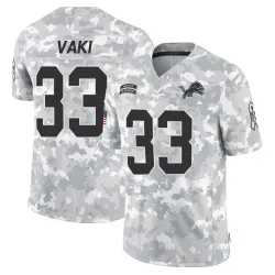 Men's Sione Vaki Detroit Lions No.33 Limited 2024 Salute to Service Jersey - Arctic Camo