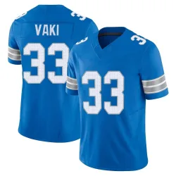 Men's Sione Vaki Detroit Lions No.33 Limited Vapor F.U.S.E. 2nd Jersey - Blue